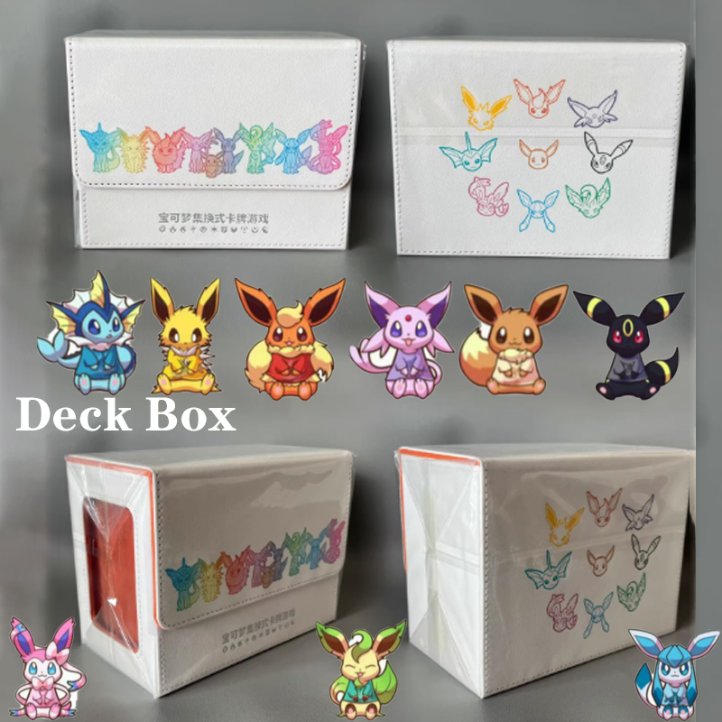 Board Game Pokemon - ホットアニメ PKM TCG イーブイ プレミアムテーマデッキボックス 大容量カード収納ケース