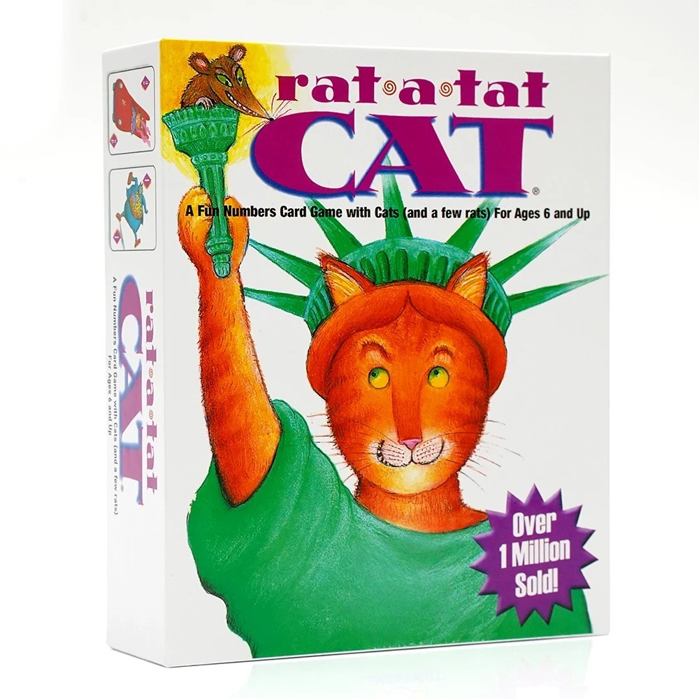 Board Game Night - ラット・ア・タット・キャット 楽しい数字カードゲーム 猫と少数のラットが登場 対象年齢6歳以上 ﻿ 2～6人でプレイできる夜間ファミリーボードゲーム