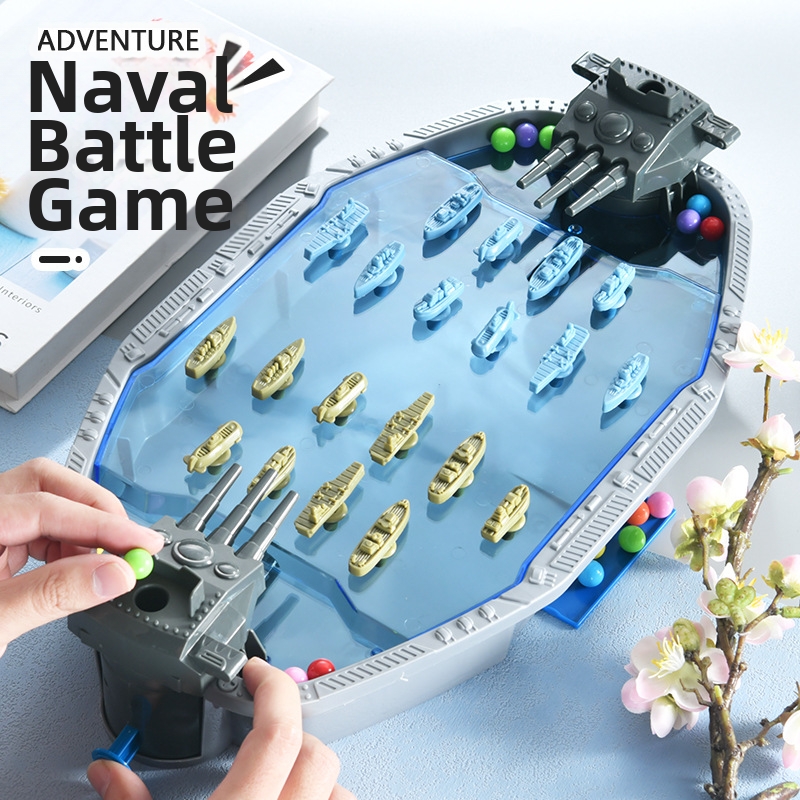 Board Game For 3 Players - クラシックネイビーバトル 2人用マーブルシューティングボードゲーム 子供向け 親子インタラクティブテーブルトップ教育玩具ギフトセット