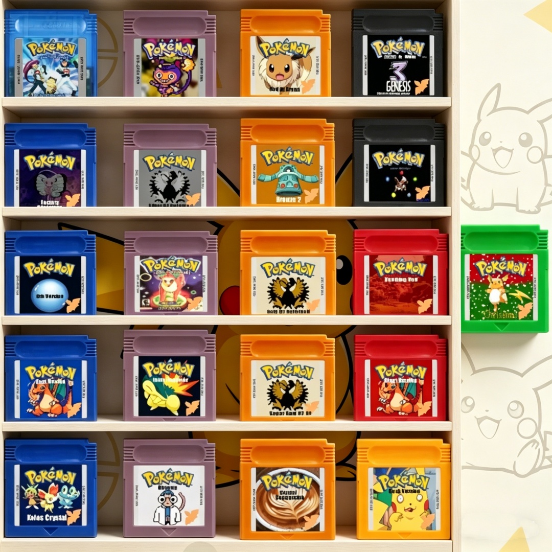 Board Games - GBC ポケモンシリーズ ゲームカートリッジ ブラック ホワイト ジェネシス