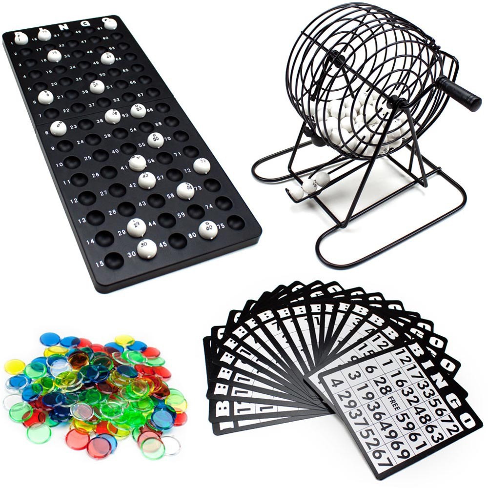 Board Game Night - ビンゴ用品セット 大人数向けゲーム用メタルケージ ゲームナイト用 パズルボードゲーム ホリデーアクティビティ フェイトゲーム