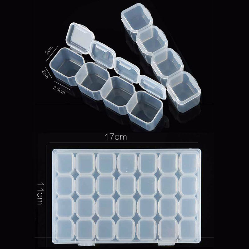 透明ネイルアートオーガナイザー収納ボックス分離可能なプラスチ - Token Tray Organizer のレビューと価格