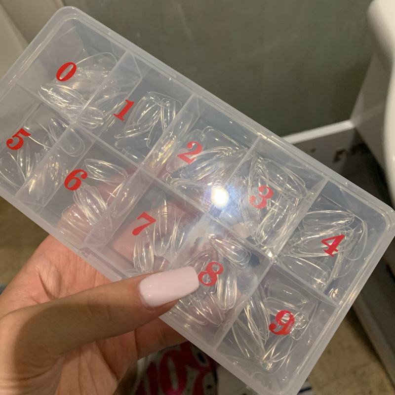1 ボックス空のネイルチップオーガナイザー収納ボックス 10 - Token Tray Organizer のレビューと価格
