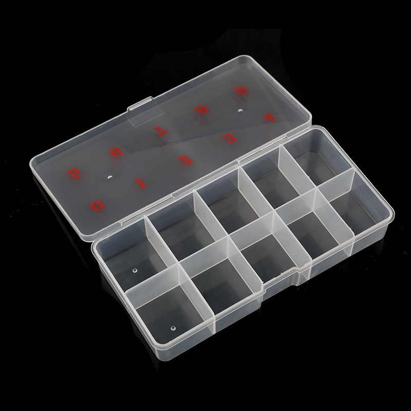 1 ボックス空のネイルチップオーガナイザー収納ボックス 10 - Token Tray Organizer のレビューと価格