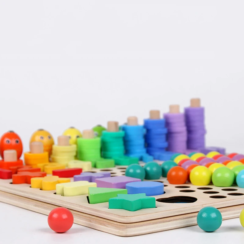 子供向け教育玩具 モンテッソーリ木製パズルボード 数学ゲーム - Board Game Education のレビューと価格