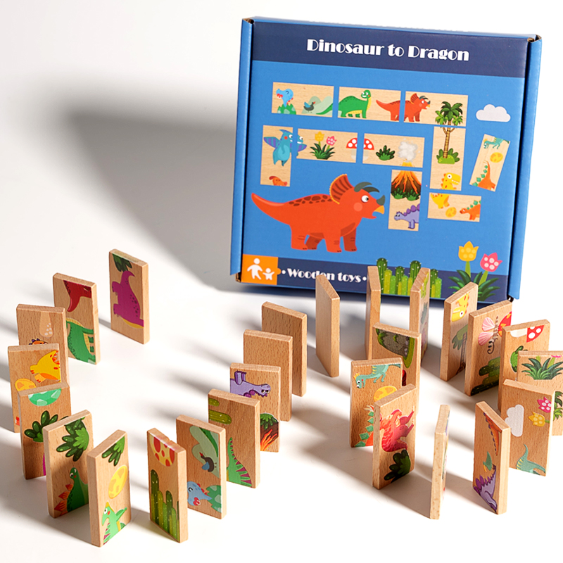 キッズ木製ジグソーパズル漫画動物パターンモンテッソーリ知育玩 - Board Game Education のレビューと価格