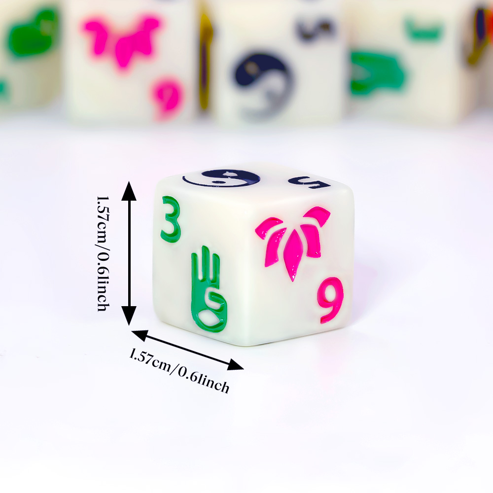 6個入り禅テーマ多面体ダイスセット - ダンジョンズ＆ドラゴ - Board Game Zen のレビューと価格