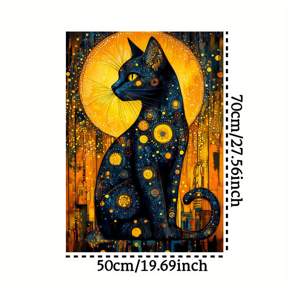 1000ピース ゴッホ風 黒猫と星月夜 ジグソーパズル 大人 - Jigsaw Puzzle Adult のレビューと価格