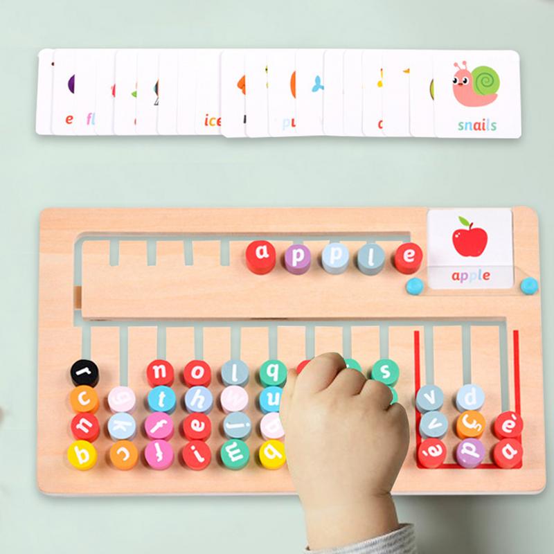 子供のためのマッチング木製レターゲーム,スペリングゲーム,学 - Board Game Education のレビューと価格