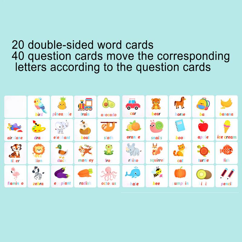 子供のためのマッチング木製レターゲーム,スペリングゲーム,学 - Board Game Education のレビューと価格