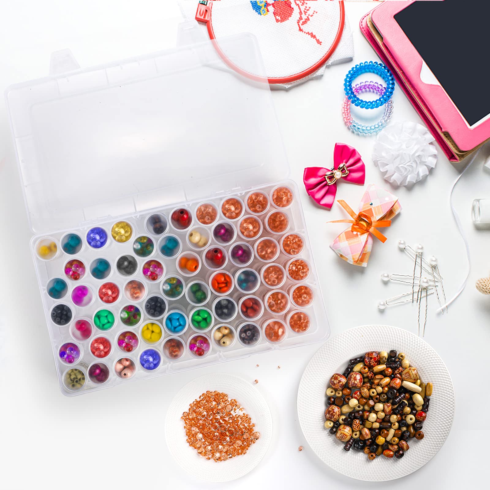 1pc 24/30//38/60 スロットプラスチック収納ボ - Token Tray Organizer のレビューと価格