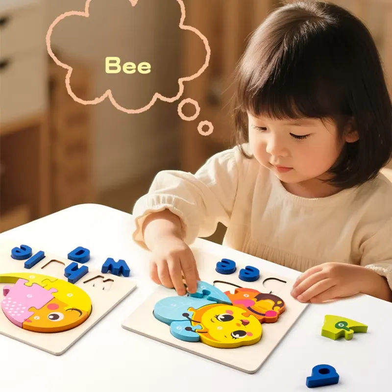 3D動物交通パズル スペルアルファベット学習ブロックボードゲ - Board Game Education のレビューと価格