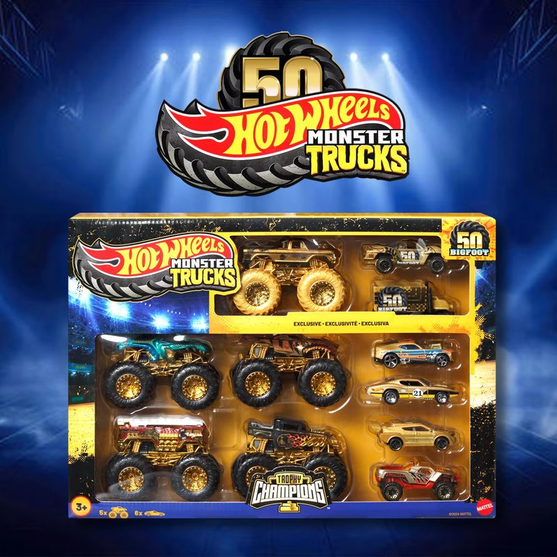 ホットウィール モンスタートラック 50周年記念セット -  - Hot Wheels Car Monster Trucks のレビューと価格