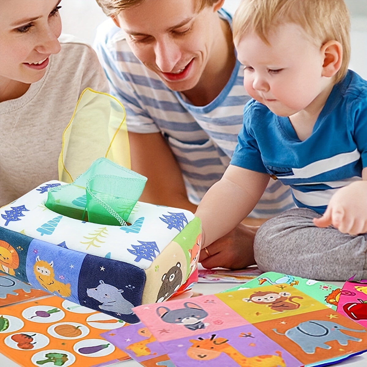 赤ちゃんモンテッソーリおもちゃ、マジックティッシュボックス、 - Board Game Education のレビューと価格