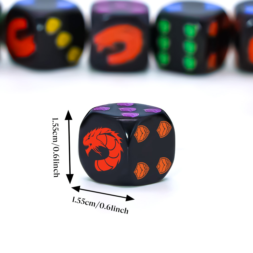6個入りドラゴンシールドクレスト多面体D6ダイスセットコレク - Board Game Night のレビューと価格