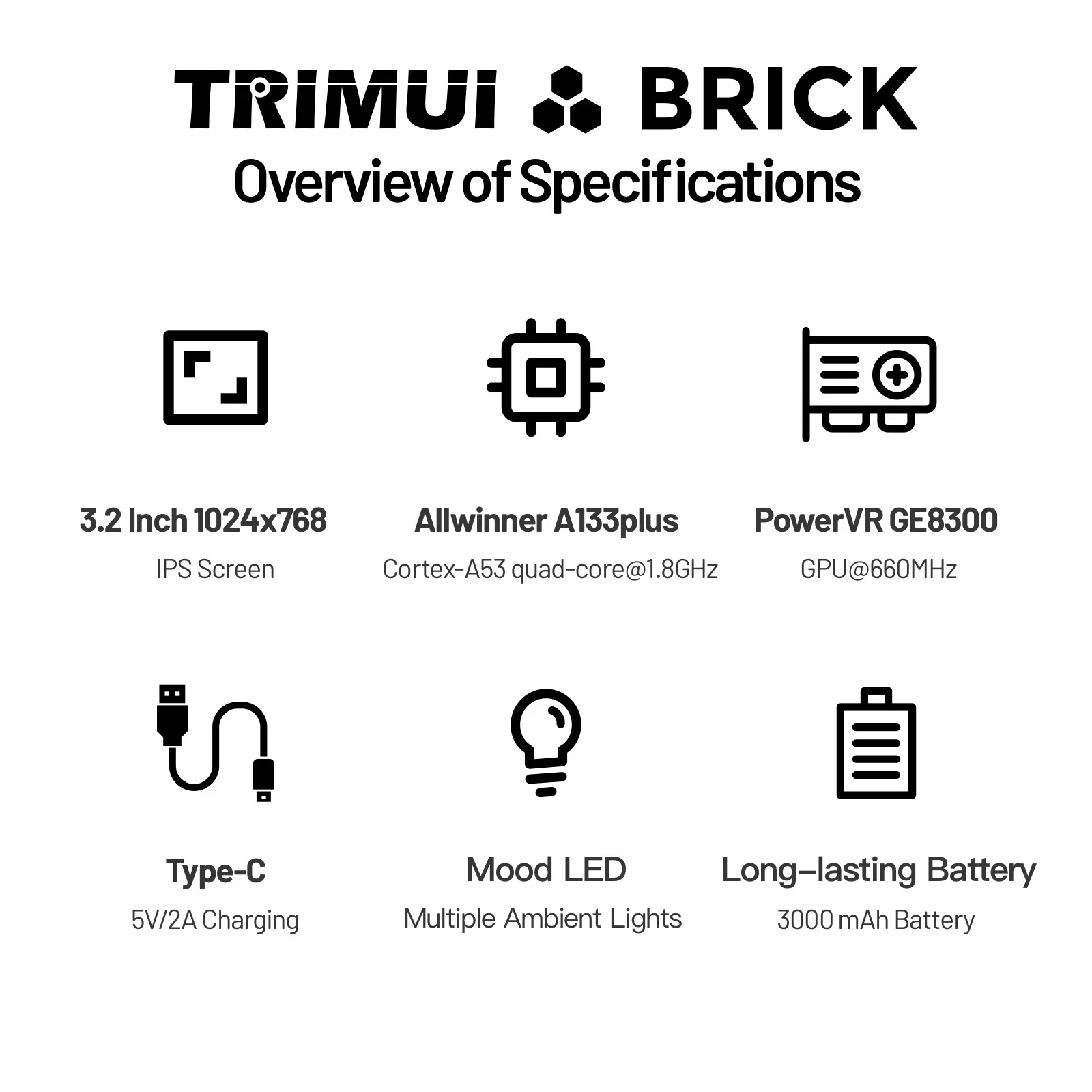 TRIMUI BRICK 携帯ゲーム機 3.2インチIPSス - Board Games のレビューと価格