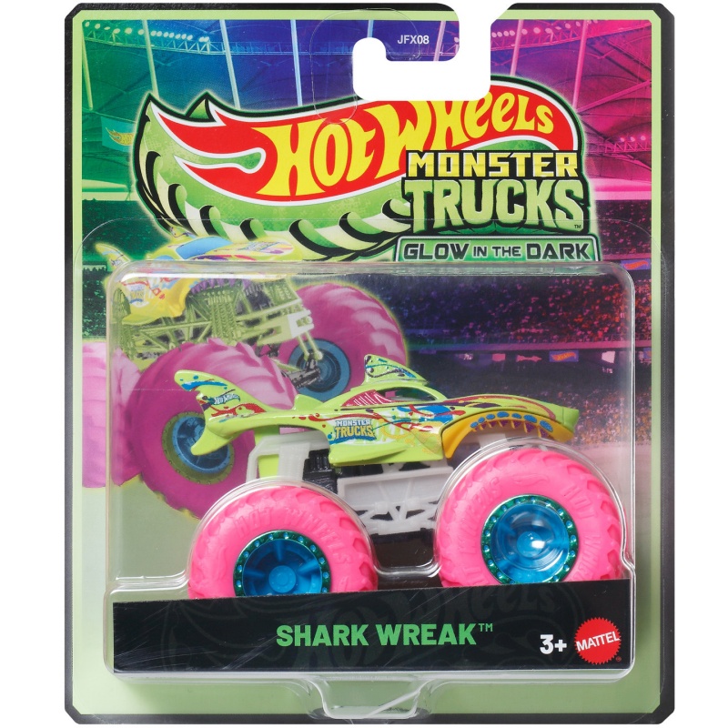 マテル ホットウィール モンスタートラック 蓄光シャーク レ - Hot Wheels Car Monster Trucks のレビューと価格