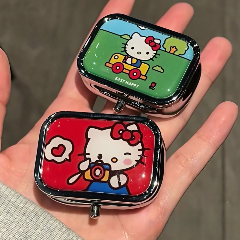 アニメサンリオハローキティ金属収納ボックスピルオーガナイザー - Token Tray Organizer のレビューと価格