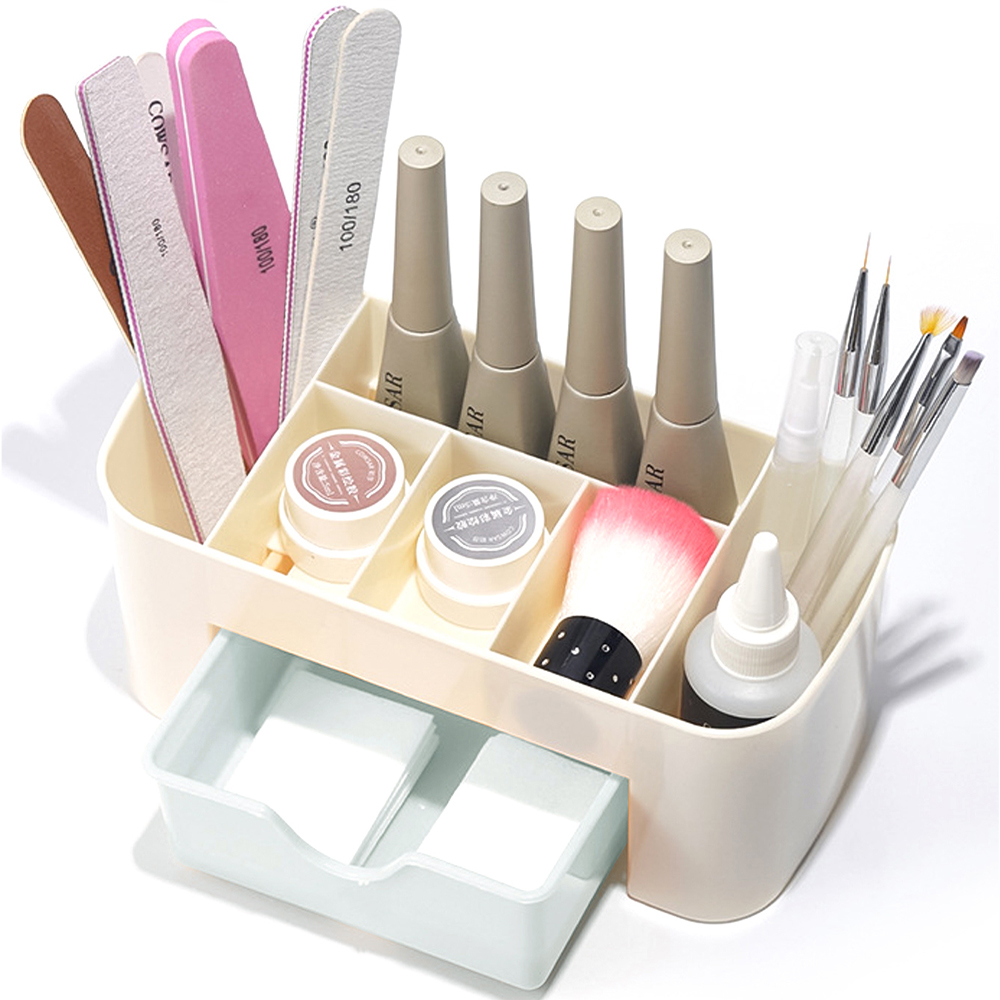 ネイルアートオーガナイザーデスクトップ引き出し化粧品収納ボッ - Token Tray Organizer のレビューと価格