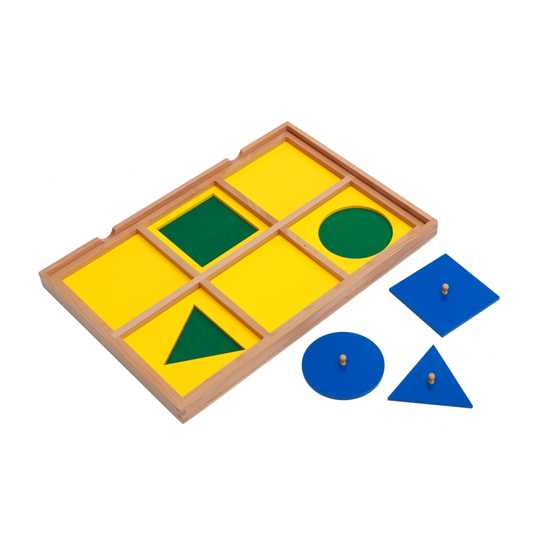 モンテッソーリ感覚おもちゃ 幾何学デモンストレーショントレイ - Board Game Education のレビューと価格