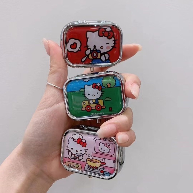 アニメハローキティ金属収納ボックスピルオーガナイザー区切り付 - Token Tray Organizer のレビューと価格