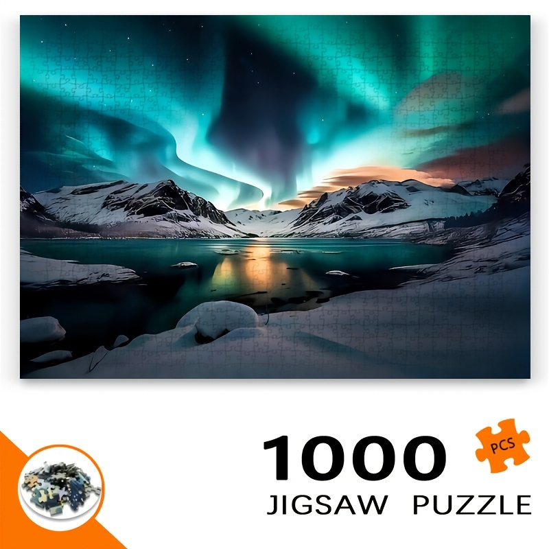 1000ピース 大人向けオーロラ ジグソーパズル - 鮮やか - Jigsaw Puzzle Adult のレビューと価格