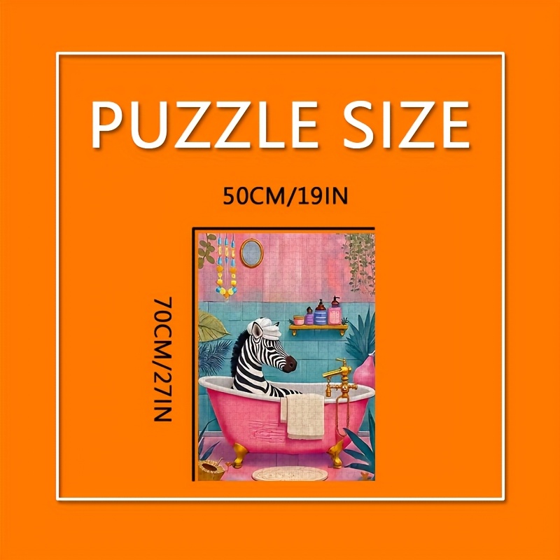 1000ピース ゼブラの泡風呂ジグソーパズル 大人向け -  - Jigsaw Puzzle Adult のレビューと価格
